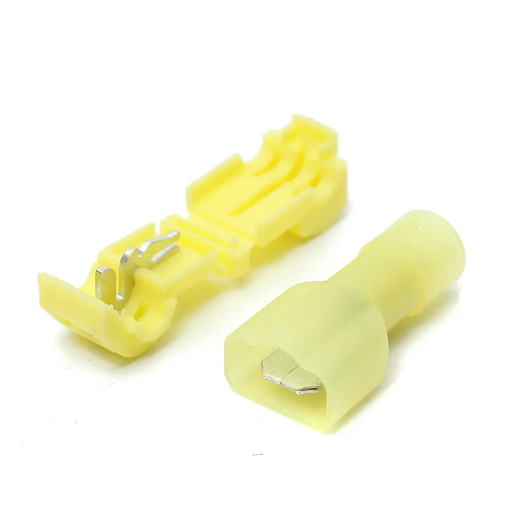 Quick Splice Electrical Connectors T Tap Wire Cable Snap Terminals Crimp Scotch Lock Car Audio Waterproof Kit Tool Set