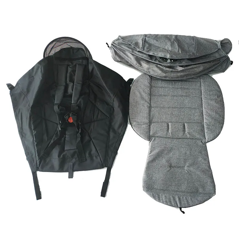 Stroller Cushion Awning Set  Mattress Bebe Accessories For Yoya Yuyu Trolley With Sunshade Seat Cushion Cover 3pcs Sets