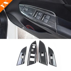 RHD For Honda Fit Jazz GK5 2015-2018 Accessories Car Interior Door Handle Window Lift Panel Switch Button Cover Sticker Trim