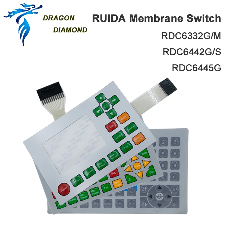 DRAGON DIAMOND Ruida Membrane Switch Key Film Keyboard Mask for RDC6332G RDC6332M RDC6442S RDC6442G RDC6445G