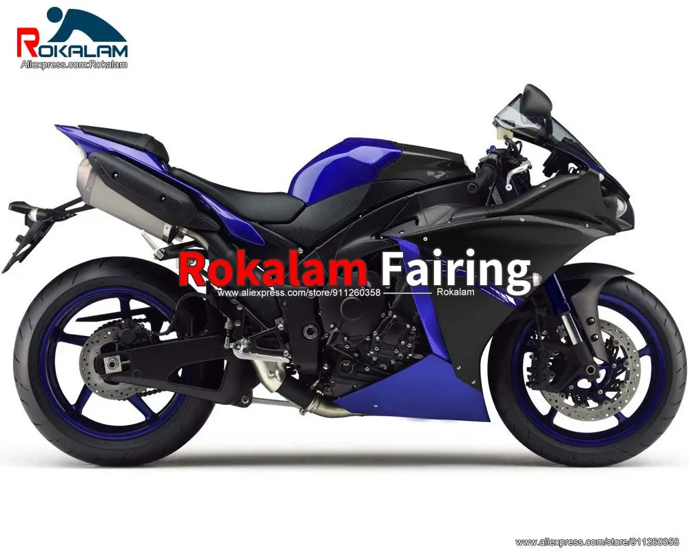 

Обтекатель для мотоцикла Yamaha R1 2012 2013 2014 YZF1000 12 14 синий черный комплект для кузова мотоцикла (литьё под давлением)