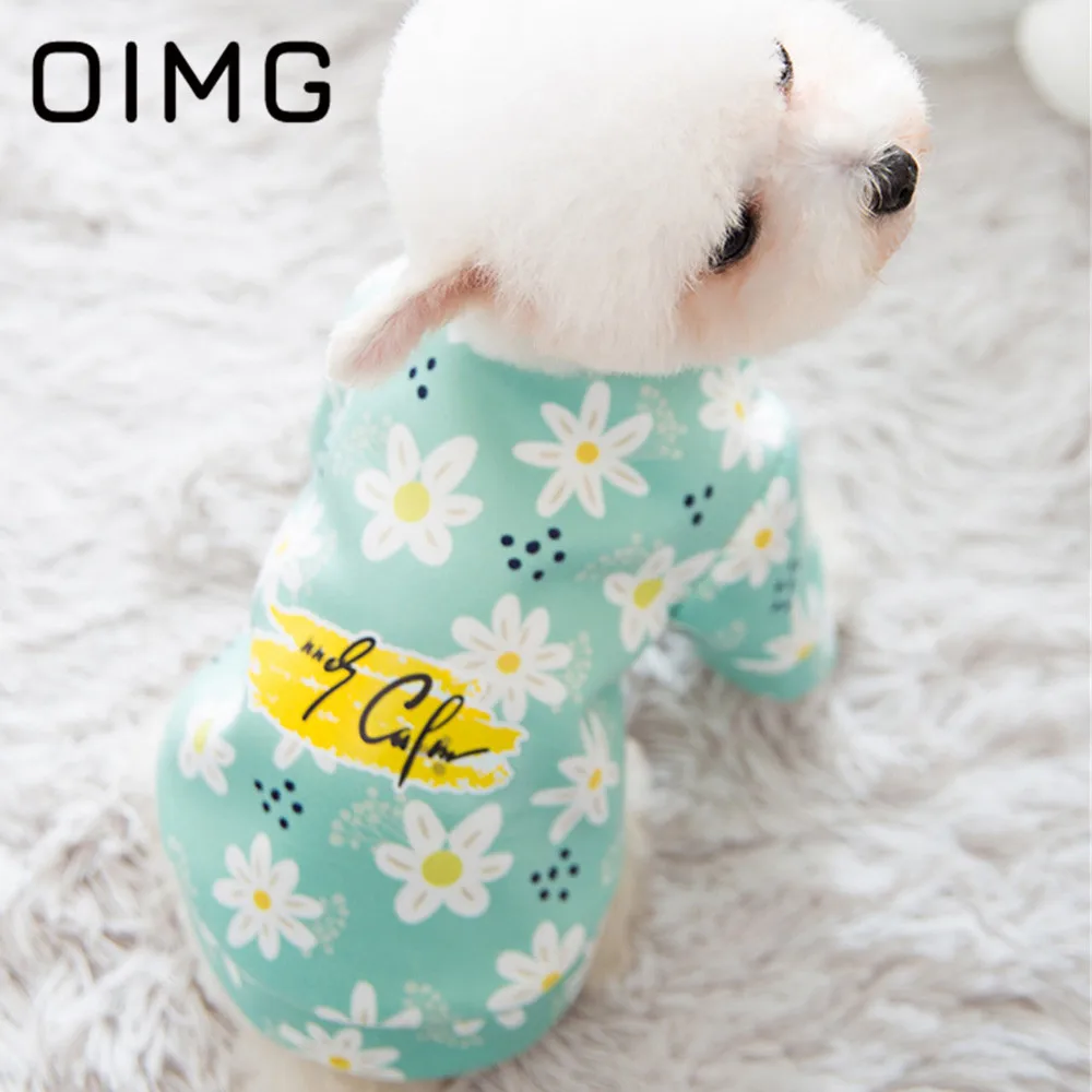 

OIMG Daisy Small Dogs Hoodies 2021 Casual Dog Clothes Autumn WInter Puppy Clothing Pomeranian Spitz Cute Pet Cat Costume Outfits