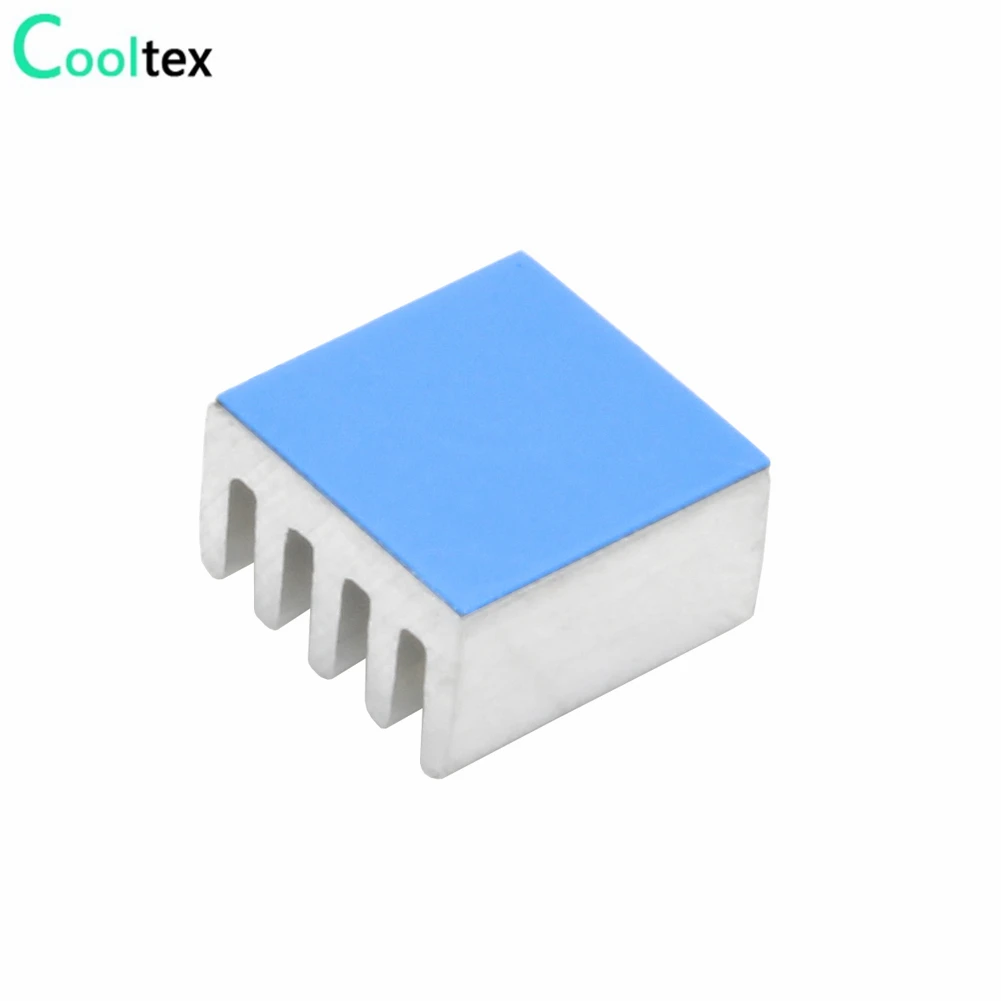 50 шт., алюминиевые радиаторы для Raspberry pi, 8,8x8,8x5 мм