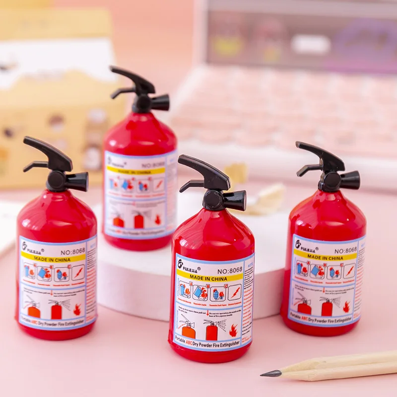 5 PCS Fire Extinguisher Modeling Pencil Sharpener Student Stationery Pencil Sharpener Pencil Planer School Supplies 6.7*2.9cm