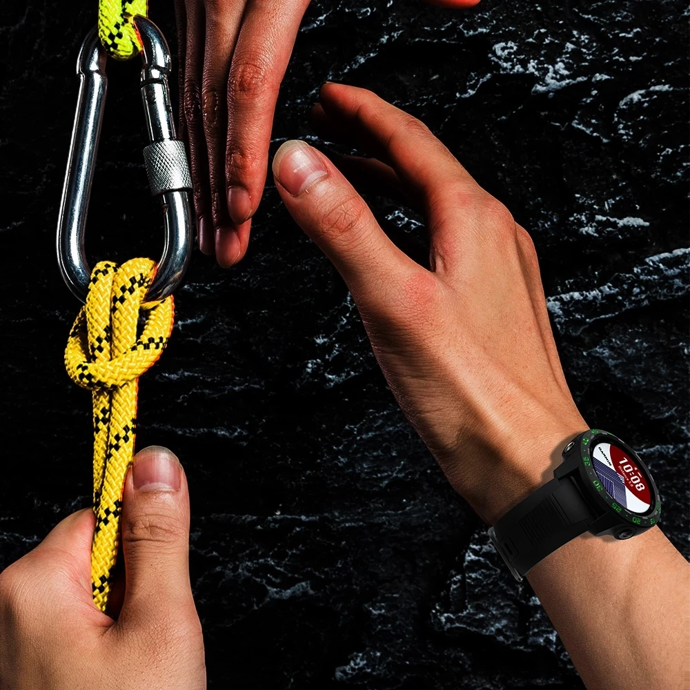 Caso sikai para garmin precursor 245/245m tpu shell capa protetora pulseira cinta de banda para relógio inteligente garmin