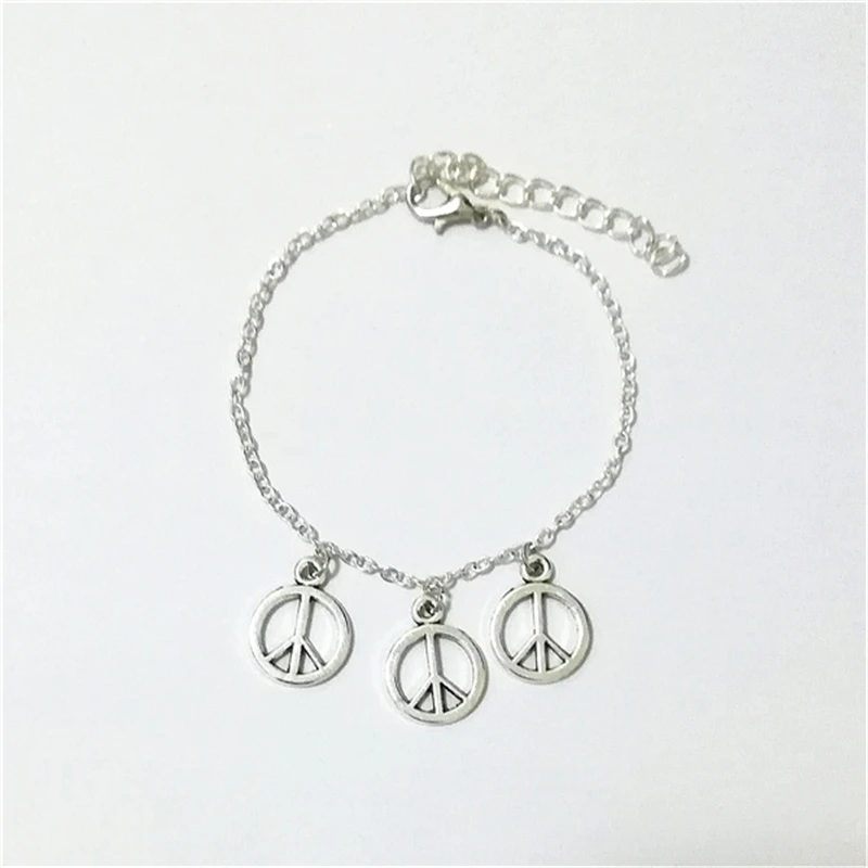 Personality Simple Bracelet Peace Bracelet Peace Sign Bracelet Peace Symbol Bracelet Peace Jewelry Peace and Love