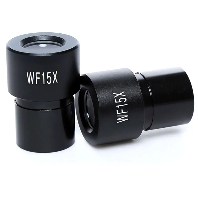 WF15X Biological Microscope eyepiece Mounting size 23.2mm Optical Microscope Lens Accessories Wide Angle Lens Monocular Ocular