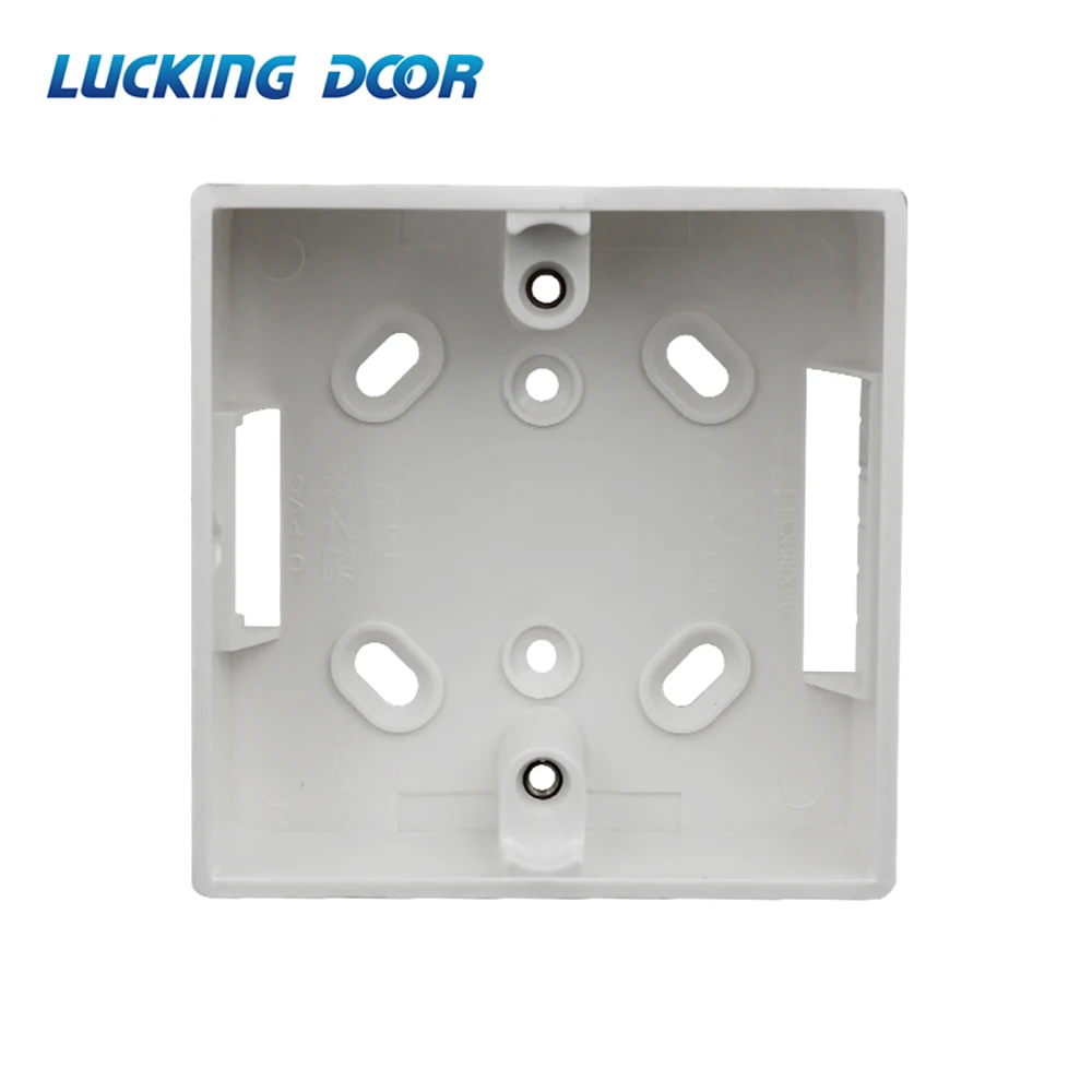 

86*86mm Bottom Box Wall Switch Socket Dark Box White Type Switch Socket Base Outfit Junction Box Surface Mount