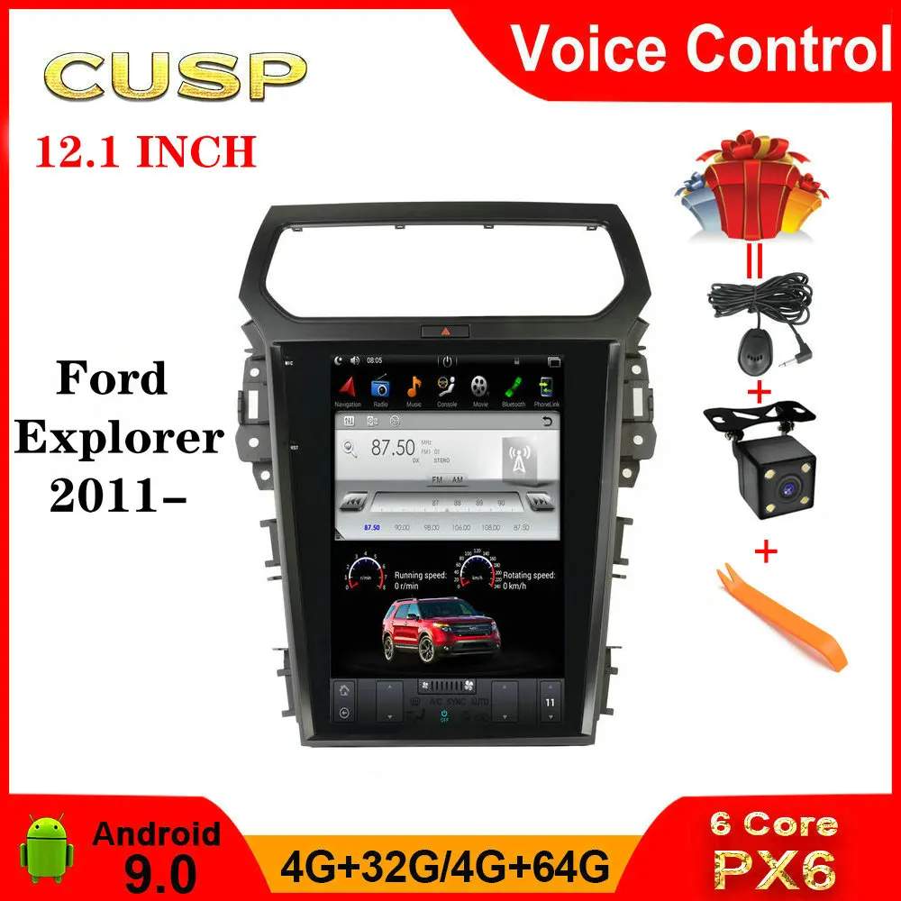 CUSP Android 9 Navigation For Ford Explorer 2011-2019 Android Auto stereo headunit Multimedia player Car radio CarPlay Car GPS