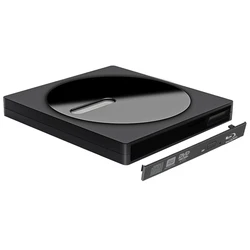 Blu-ray DVD RW CD Player Case Type C+USB 3.0 SATA 12.7mm External Optical Disk Drive Case Box For PC Laptop Notebook