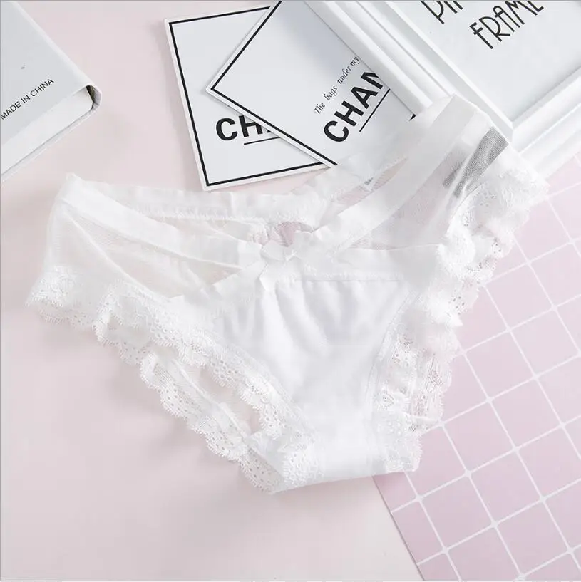 Culotte Sexy en Dentelle pour Femme, Lingerie Tendance, Sous-Vêtement de Haute Qualité, Taille Basse, Intime, S1545