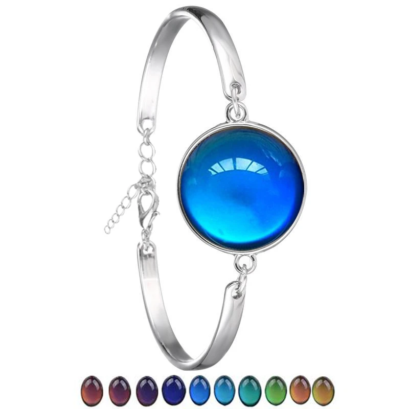 Classic Temperature Change Color Mood Bracelet Hot Sale Jewelry Smart Discolor Bangles Best Gift For Friends Free Shipping