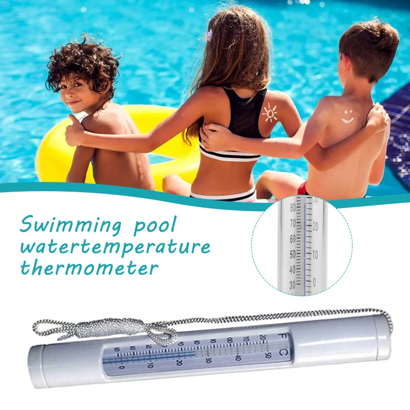 Newly Pool Thermometer Quick Read Convenient Accurate Readings Fahrenheit and Celsius For Spa Hot Tub Aquarium