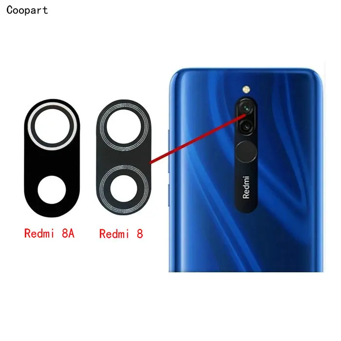 2pcs/lot Coopart New Back Rear Camera lens glass for Xiaomi Redmi 7 7A 8 8A Redmi Note 6 7 Pro with Sticker