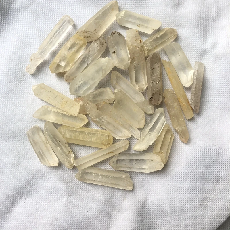 Wholesale 100grams Natural Rock Crystal Quartz Point Bead,Gemstone Healing Point Crystals 3-5cm