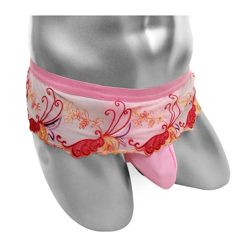 

Трусики с цветочной вышивкой для женщин, сексуальное нижнее белье, трусики-стринги