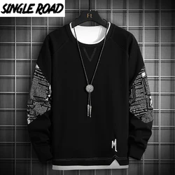 Camisola de estrada única para homens, streetwear japonês, capuz preto, moletons masculinos de grandes dimensões, hoodies de Harajuku, primavera, 2023