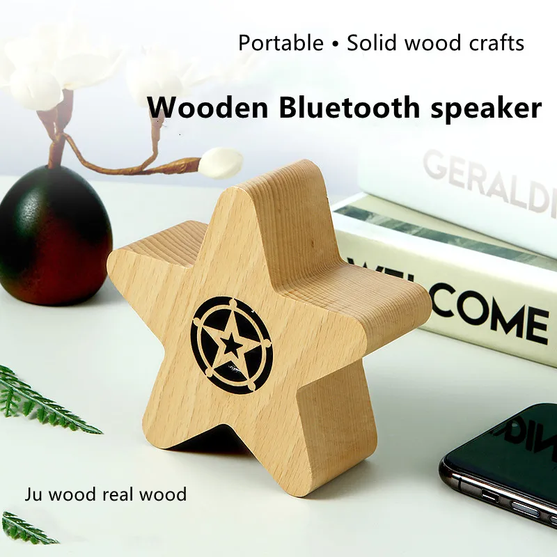 Wooden Speaker Outdoor Small Speaker Wireless Speakers Computer MP4 Audio Center Pc Sound Box Minifit Portable Video Consumer