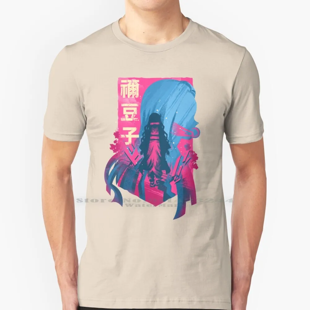 Demon Beauty-Mizuko 100% Cotton T Shirt Nezuko Kamado Nezuko Demon Kimetsu No Yaiba Tanjiro Kamado Inosuke Hashibira Weeb