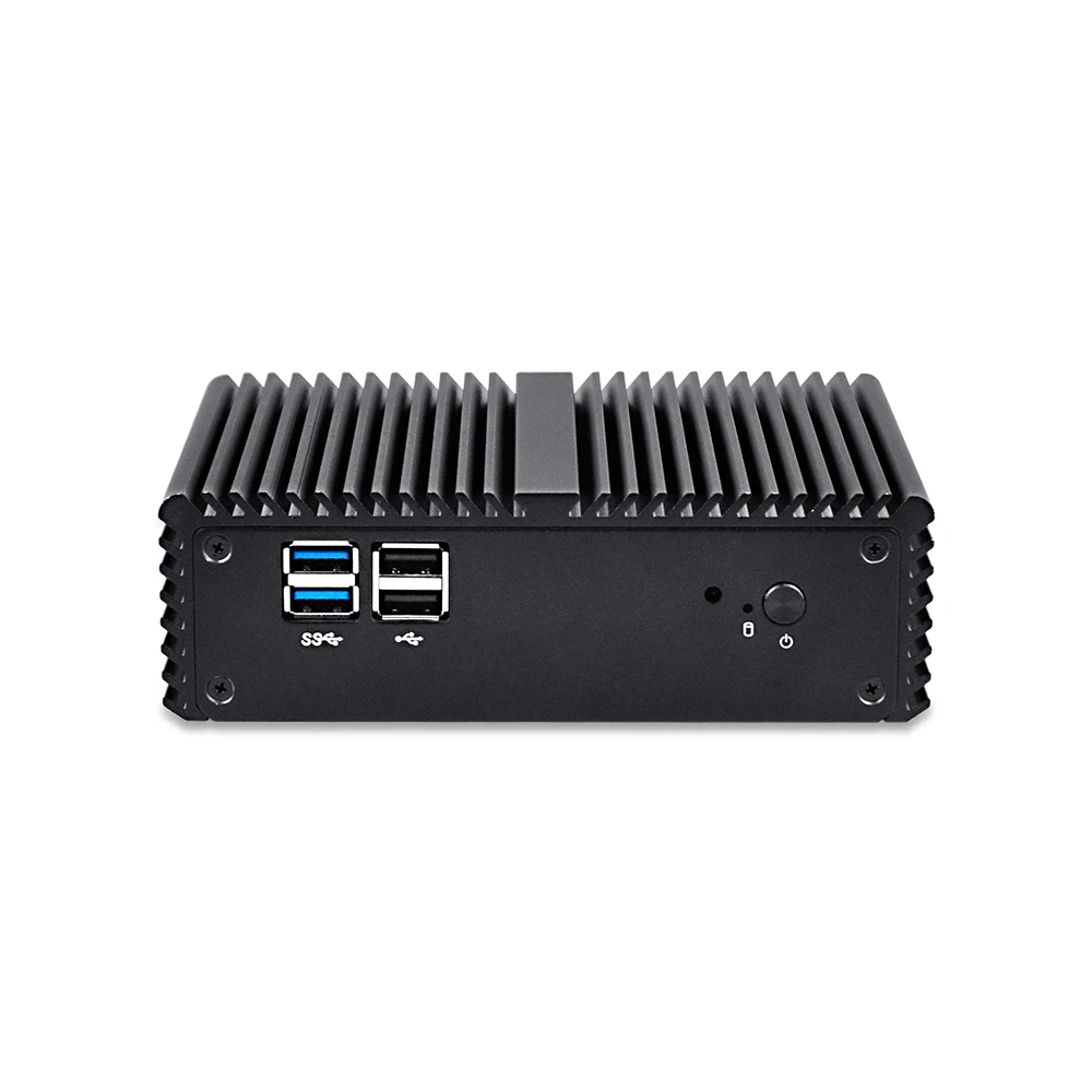 Qotom-Mini ordenador J3710 X86 de cuatro núcleos, compatible con AES NI,Firewall,Cent OS, envío gratis