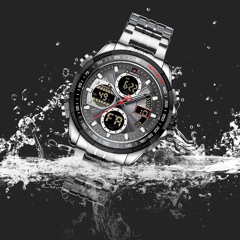 NAVIFORCE 2022 New Mens Analog Digital Chronograph Watches Military Sports Waterproof Wristwatch Quartz Clock Relogio Masculino