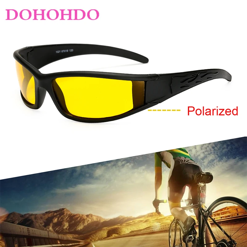 DOHOHDO Brand Design Men Polarized Night Vision Sunglasses Male Classic Retro Driving Sun Glasses Female UV400 Goggles Eyewear