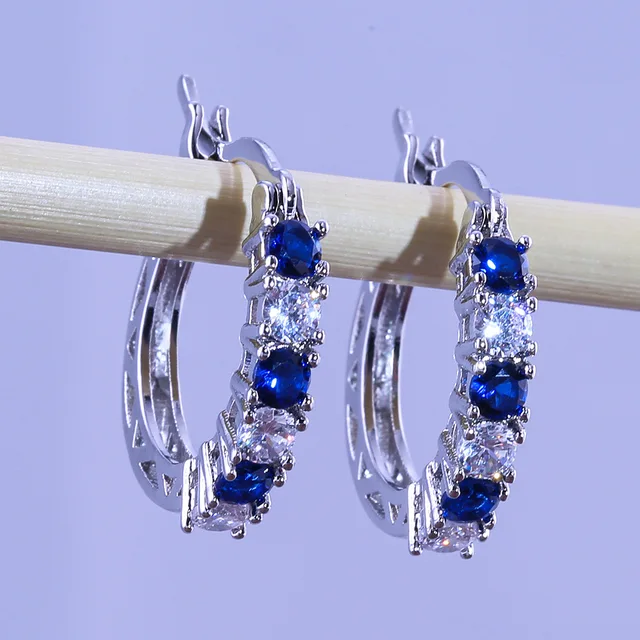 New Arrival 925 srebro pendientes moda okrągły koło wyczyść mozaika CZ cyrkon stadniny kolczyki dla kobiet biżuteria brincos