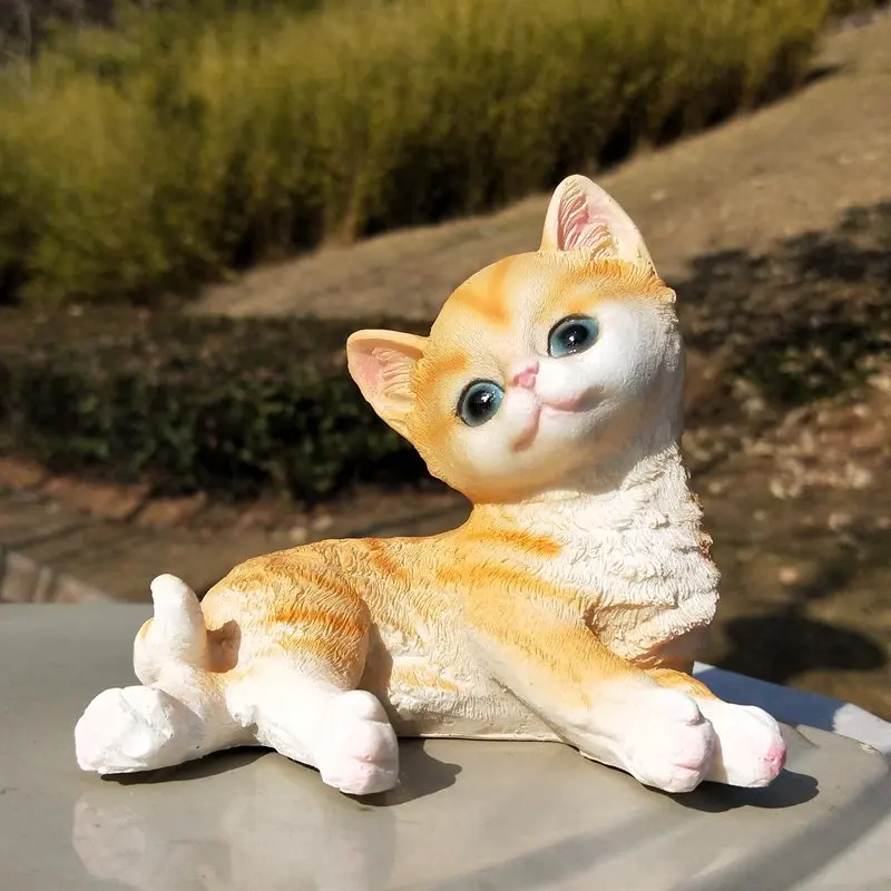 

Outdoor Simulation Animal Cat Resin Accessories Garden Landscape Figurines Decoration Balcony Courtyard Villa Sculpture Crafts