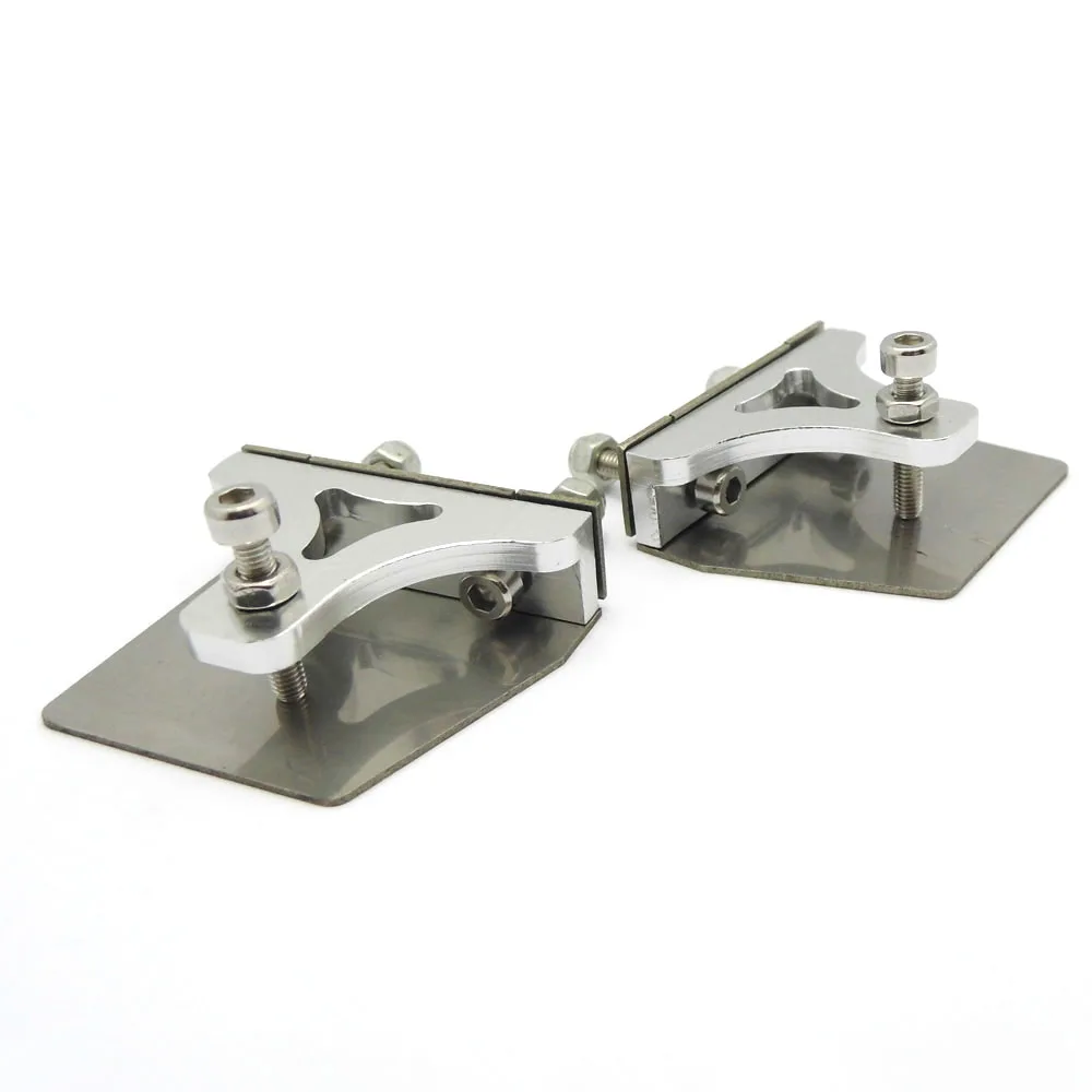 1Pair RC Boat Trim Tabs Balance Plate 38mm*32mm Trim Flaps for 60cm-75cm RC Boat Speed MONO Vee Oval Boat Model