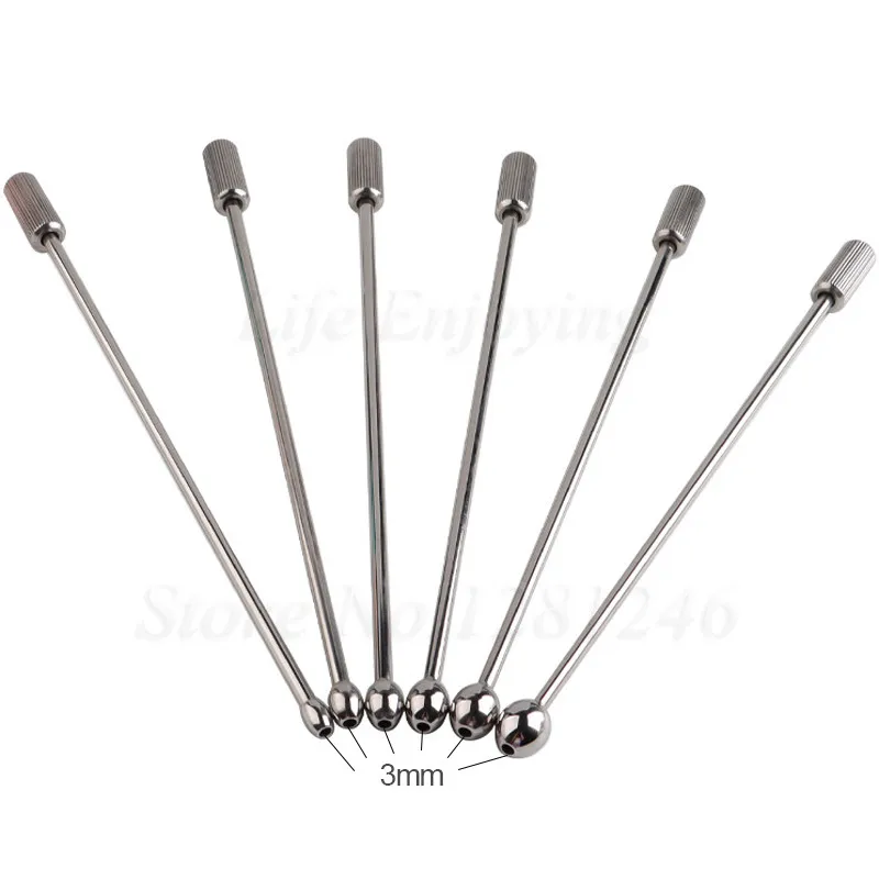 New Stainless Steel Metal Urethra Catheter Penis Plug Horse Eye Stimulation Sounding Masturbator Hollow Urethral Dilator Sex Toy