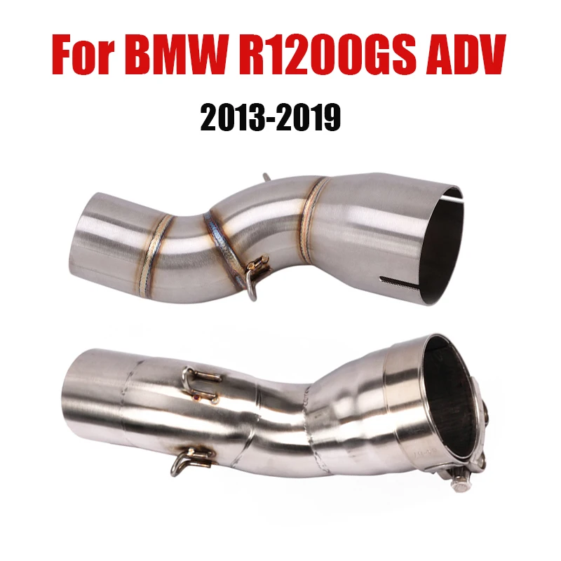 

For BMW R1200GS ADV 2013-2019 Motorcycle Middle Link Pipe Stainless Steel Escape Connect Tube Slip On R1200GS ADV Motorcycle