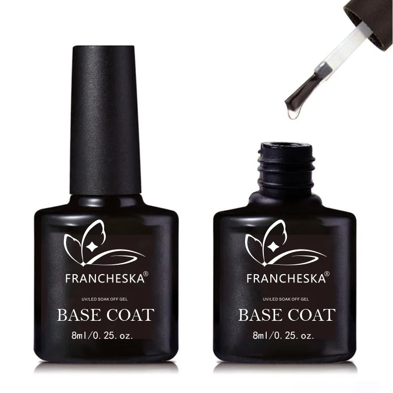 1 Juego de Base y capa de imprimación para uñas, esmalte de Gel UV mate, barniz duradero para manicura artística