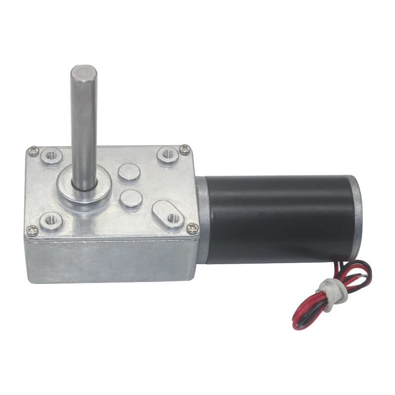 4058GW DC 12V 24V Gear Reduction Motor 12-470RPM Worm Reversible High Torque Turbo Geared Motor Mini Gear Reducer Motor