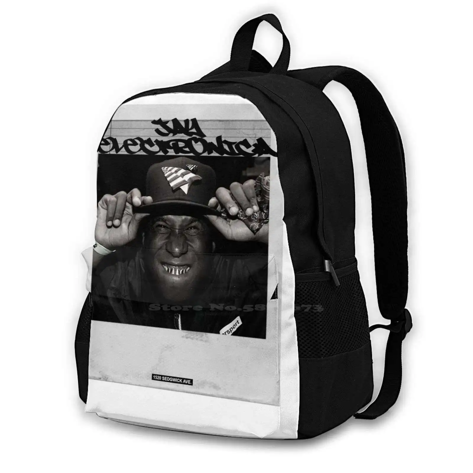 Jay Electronica School Bag Big Capacity Backpack Laptop 15 Inch Rap Music Hip Hop R O All Flows Reach Out Rugged Man Music Boom