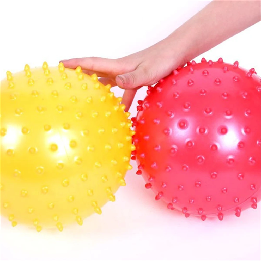 2Pcs 12-18CM Inflatable Massage Ball Rubber Toy Kid Thorn Large Balloon Developmental Children Ball Interactive Games Toys