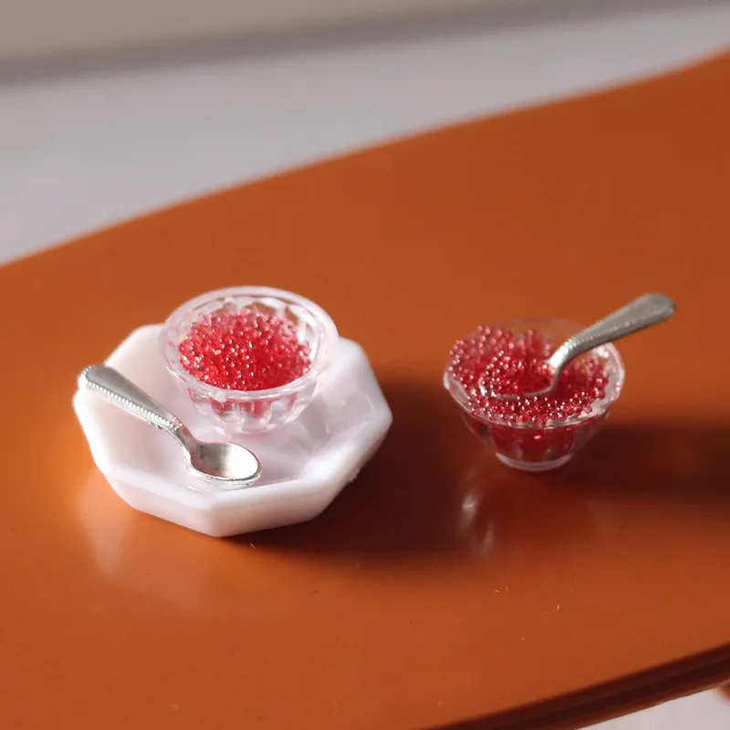 Dollhouse Miniature 1:12 Caviar Sushi Pretend Food for Blyth  OB11 BJD Doll House Kitchen Toys Accessories