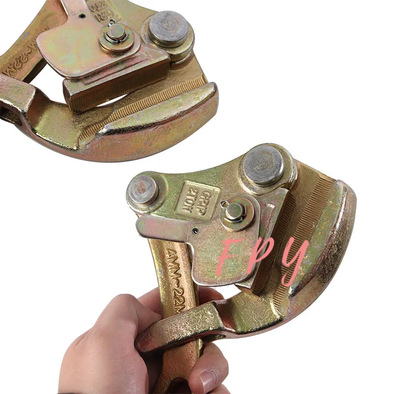 Overhead Cable Clamp Wire Rope Grip 4-22mm Jaw 2Ton(Japanese-style) hand puller come along gripeper