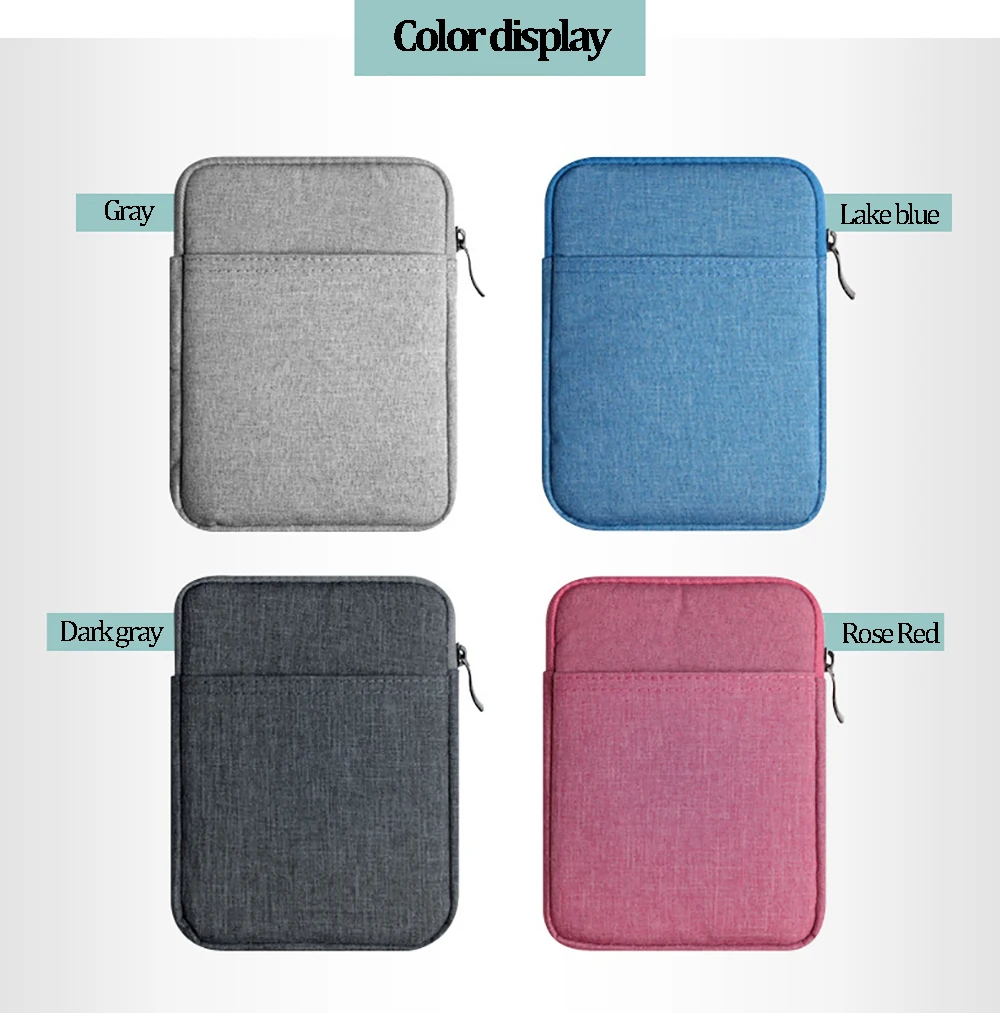 For Ipad Bag 2021 Sleeve Bag Pouch For iPad mini 1 mini 2 mini 3 mini 4 Unisex Liner Sleeve Cover For iPad 8 inch Ipad bag 2020