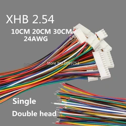 10PCS XHB 2.54mm Single Plug Wire Connector 10/20/30cm 24AWG Wire Double Head Forward and Reverse 2/3/4/5/6/7/8/9/10P