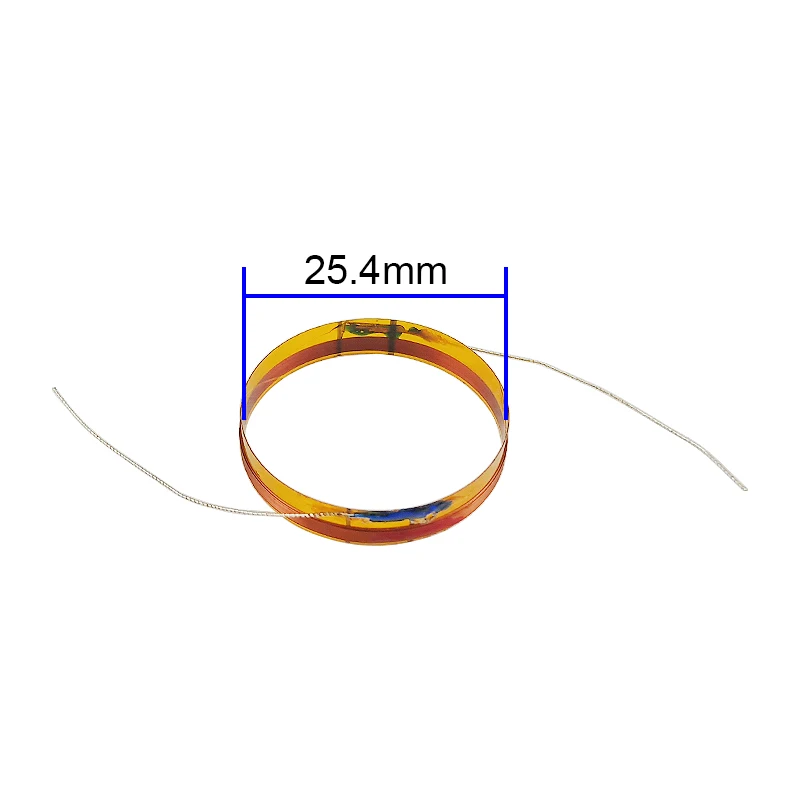 GHXAMP 25.4 مللي متر ثلاثة أضعاف ملف صوتي مكبر الصوت لفائف 8Ohm اليسار اليمين المخرج سلك إصلاح الصوت الملحقات لتقوم بها بنفسك 2 قطعة