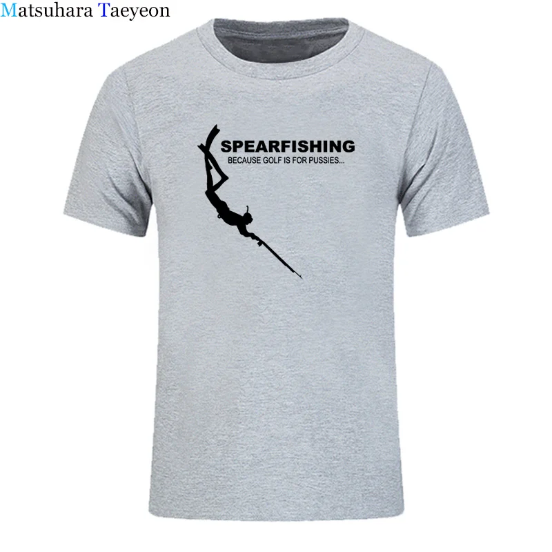 Funny Spearfishing Scuba Diver T Shirt Men Summer Cotton Harajuku Short Sleeve O Neck Streetwear T-shirt New Shirts