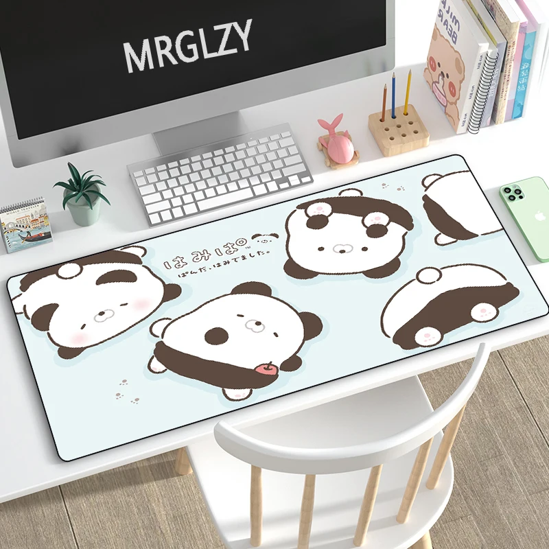 

MRGLZY Cute Panda Multi-size 40X90/30X80CM Large Gaming Peripheral Mouse Pad Computer Accessories XXL MousePad Keyboard Desk Mat