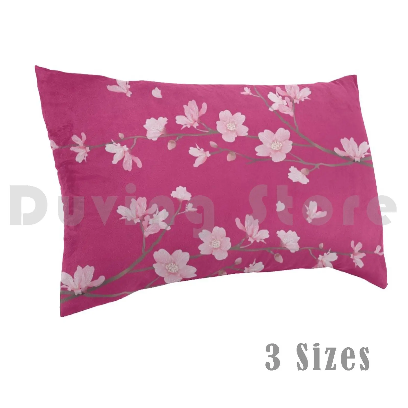 Cherry Blossom-Magenta Pillow Case 20*30 Inch Sakura Cherry Blossom Cherry Tree Cherry Blossom Tree