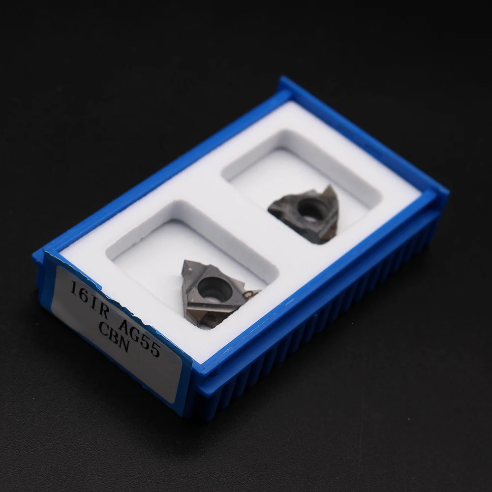 Ferramenta de rosqueamento externo e interno, ferramenta de rosca interna de diamante, ferramenta de rosqueamento de carboneto cbn, cortador de torno 16ir ag60 ag55, 1 peça