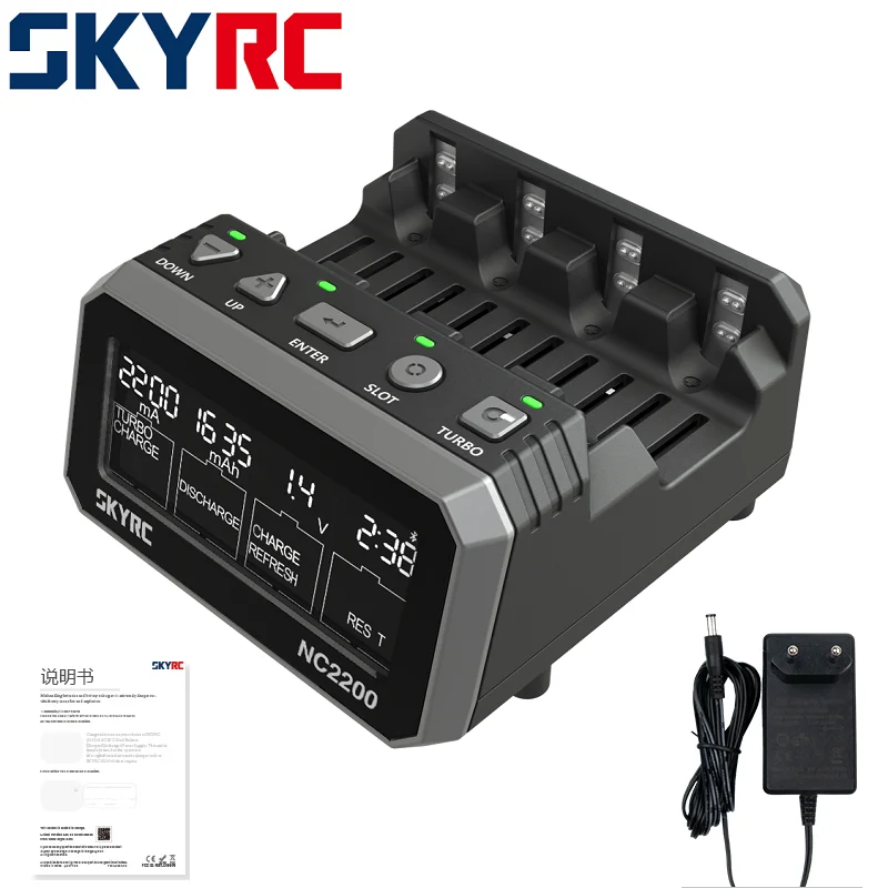 SKYRC NC2200 Bluetooth Smart Fast Charger Discharger Refresh Analyzer for AA/AAA Battery RC FPV Racing Drone