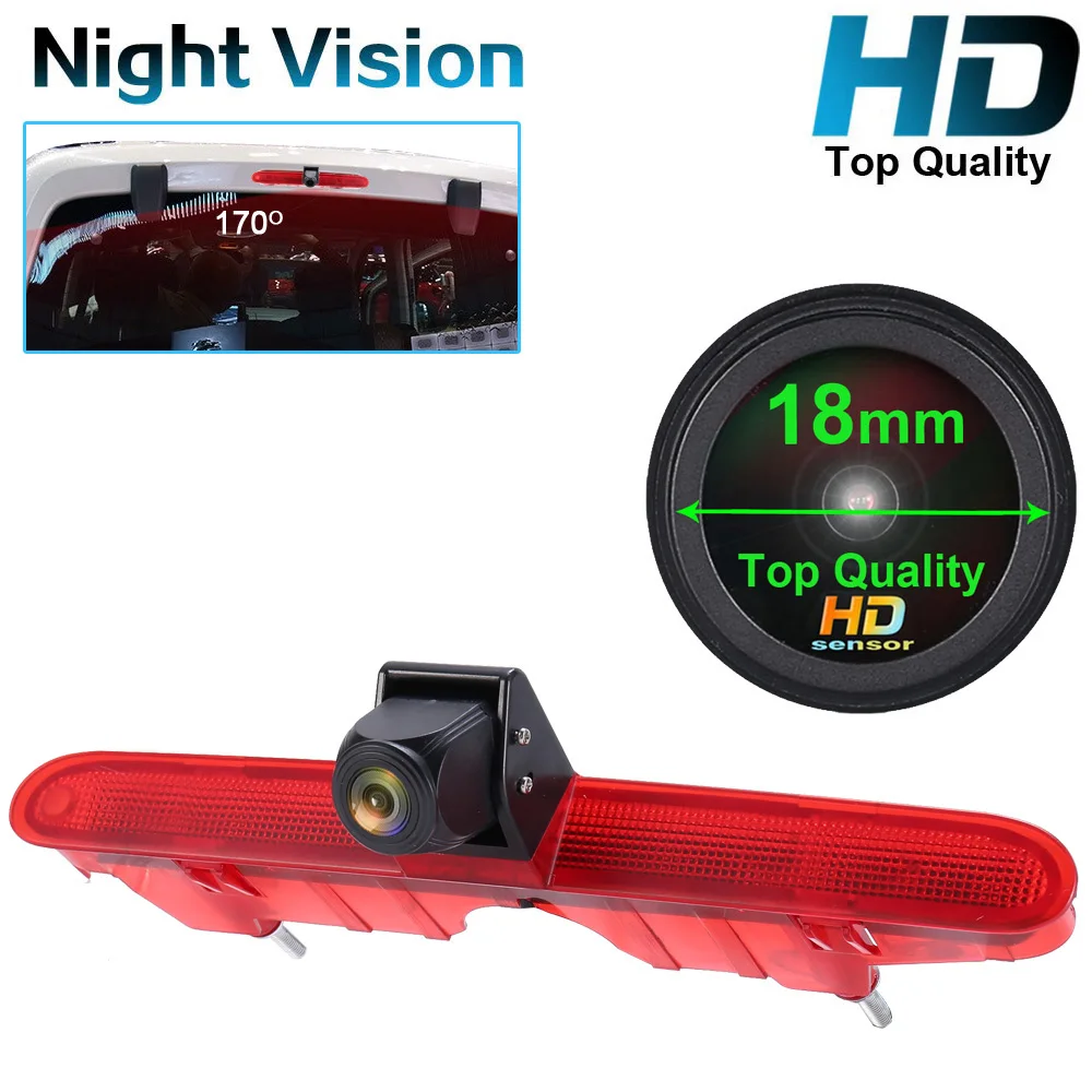 18mm HD lens Car Brake Light Rear view camera for Peugeot Partner 2 II Tepee Rifter Citroen Berlingo 3 I 4 IV B9 Kasten