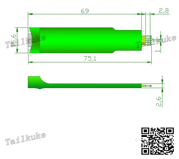 1.27-5P دبوس اختبار الحرق ، برنامج الكتابة ، دبوس بوجو 1.27 مللي متر 50il 32 Stc
