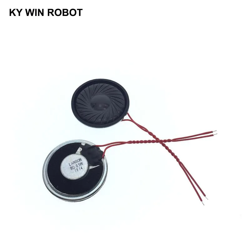 2pcs/lot New Ultra-thin speaker 8 ohms 1 watt 1W 8R speaker Diameter 30MM 3CM thickness 5MM with wire length 6CM