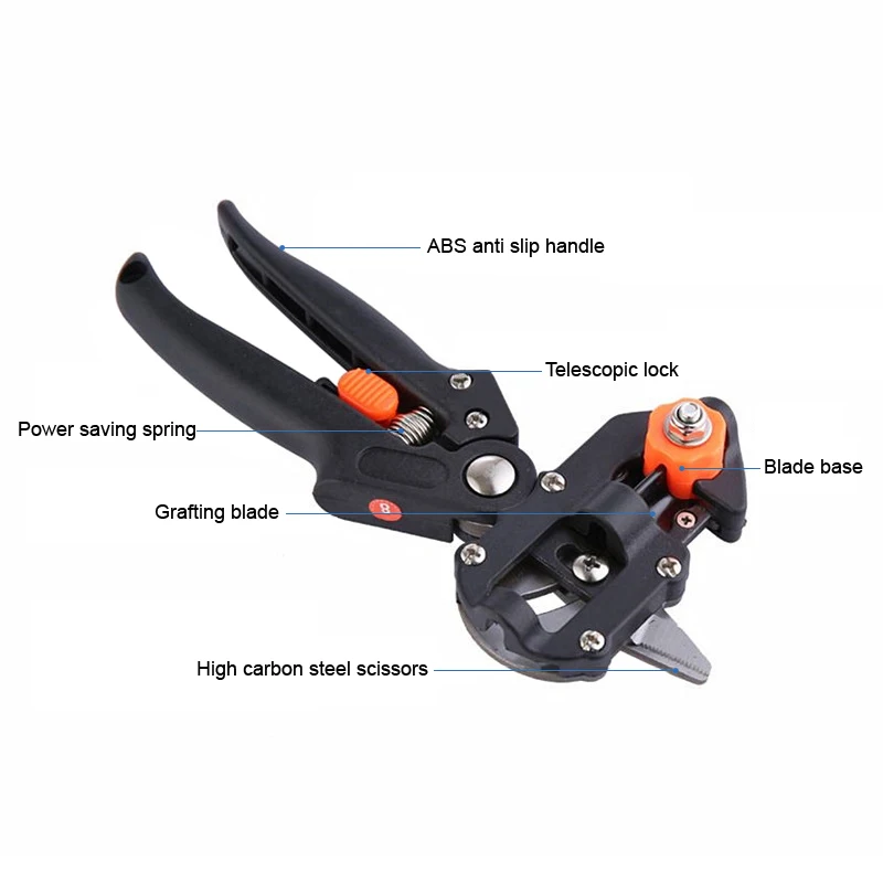 Fruit Tree Grafting Scissors Garden Professional Pruning Shears Branch Three Shape Grafter