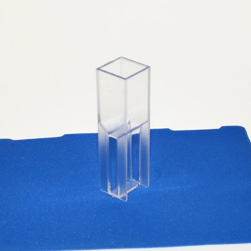 10 pces/100 pces cuvette traço plástico/descartável/dois luz/1.5/1 cm/10mm